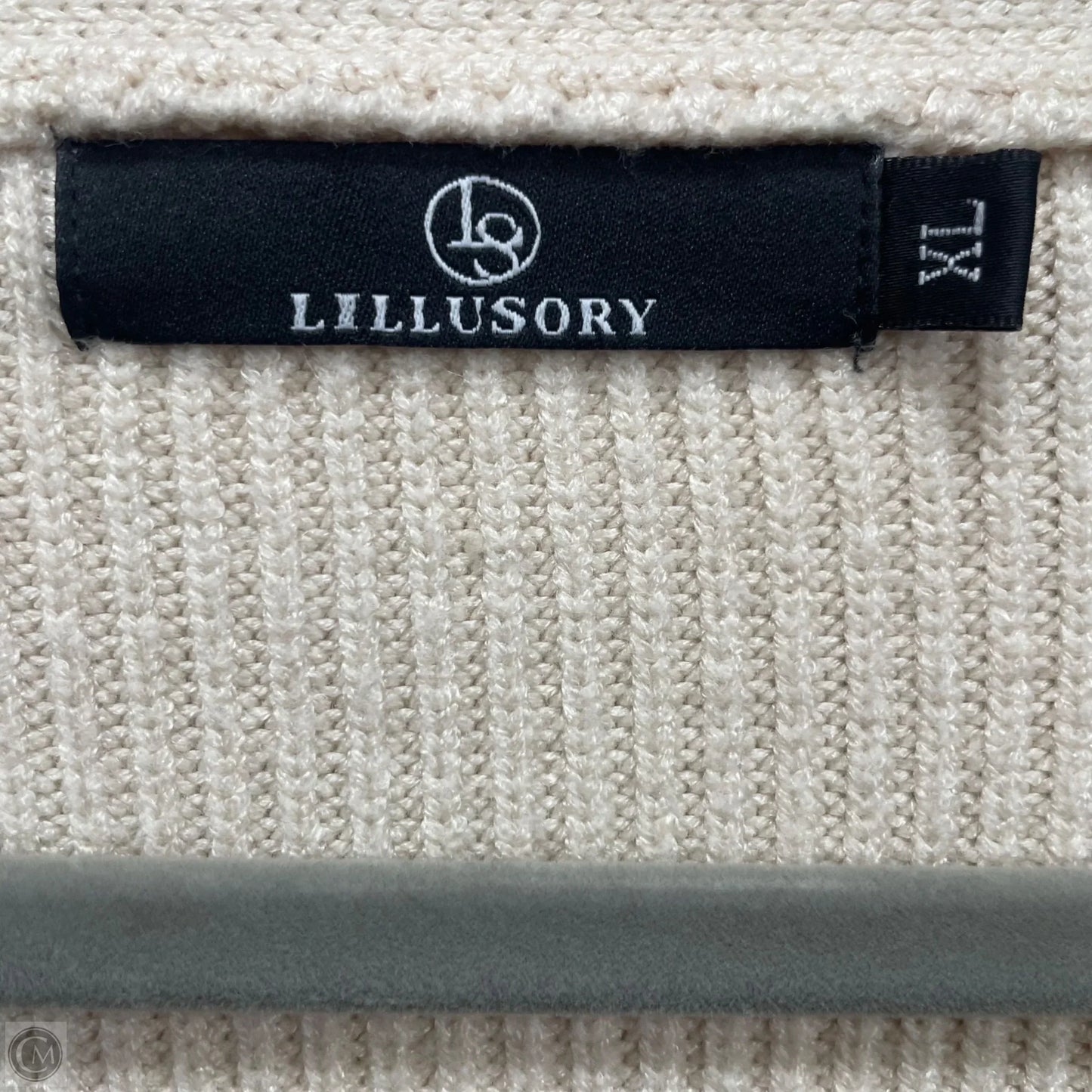 Sweater Cardigan By Lillusory In Beige, Size: Xl