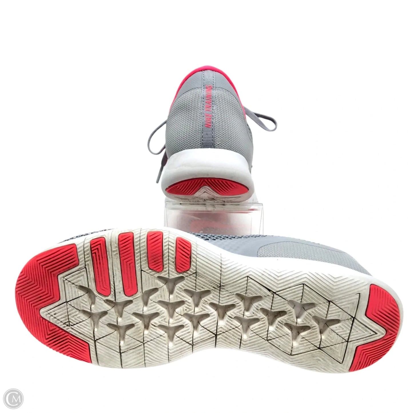 Shoes Athletic By Nike In Grey & Pink, Size: 9