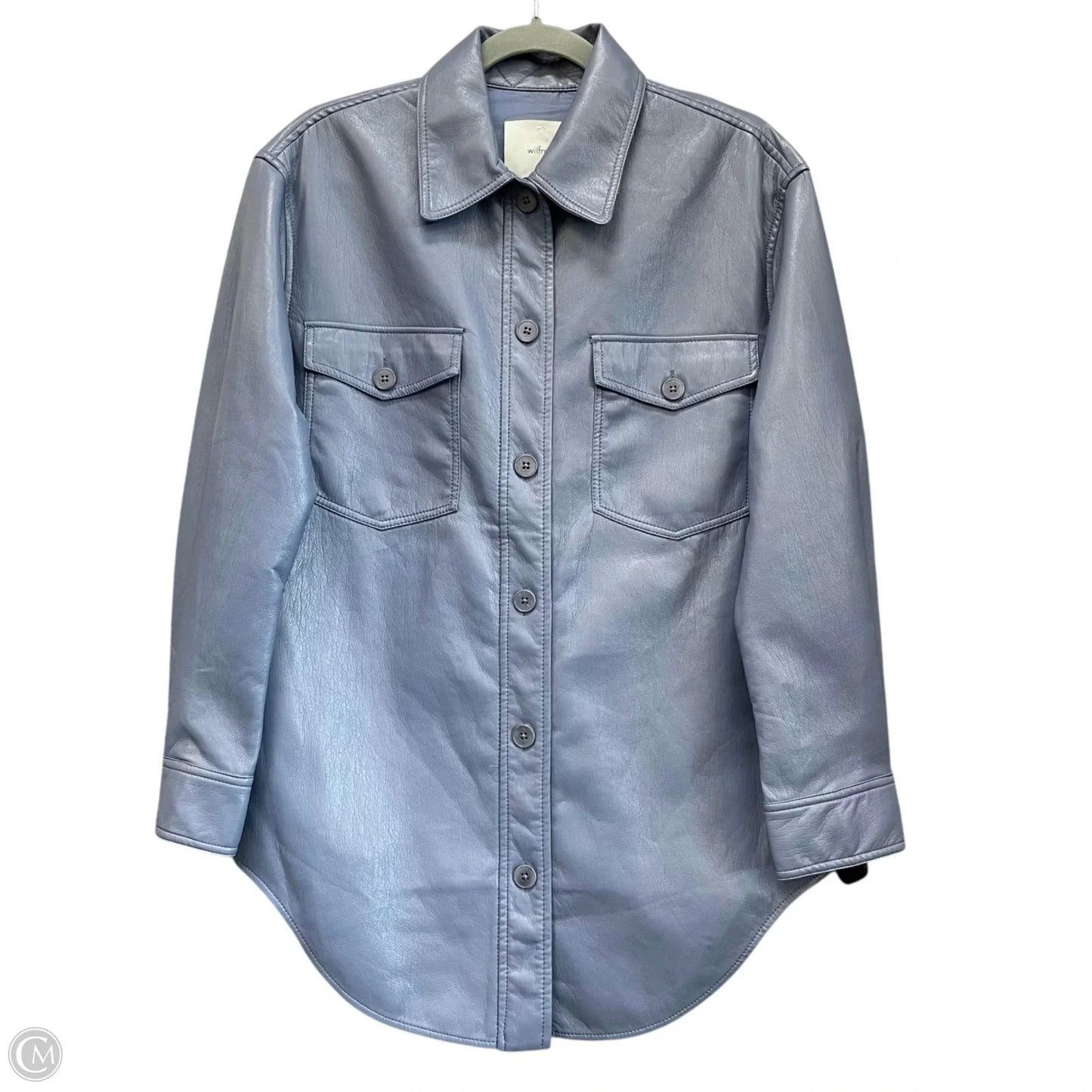 Jacket Shirt By Wilfred In Blue, Size: S