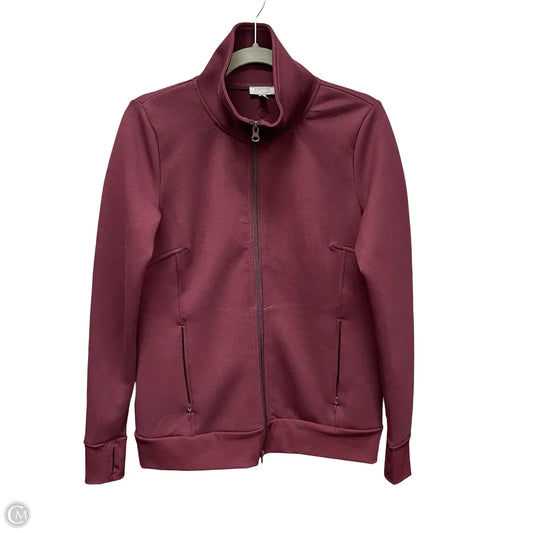 Athletic Jacket By Talbots In Maroon, Size: Sp