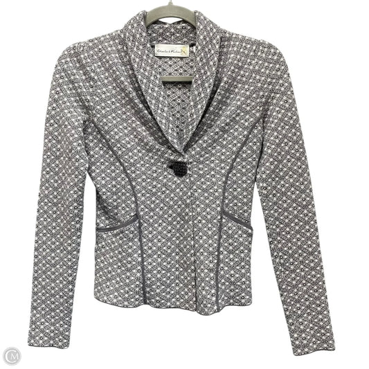 Blazer By Anthropologie In Grey & White, Size: S