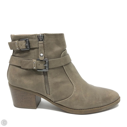 Boots Ankle Heels By Indigo Rd In Taupe, Size: 10