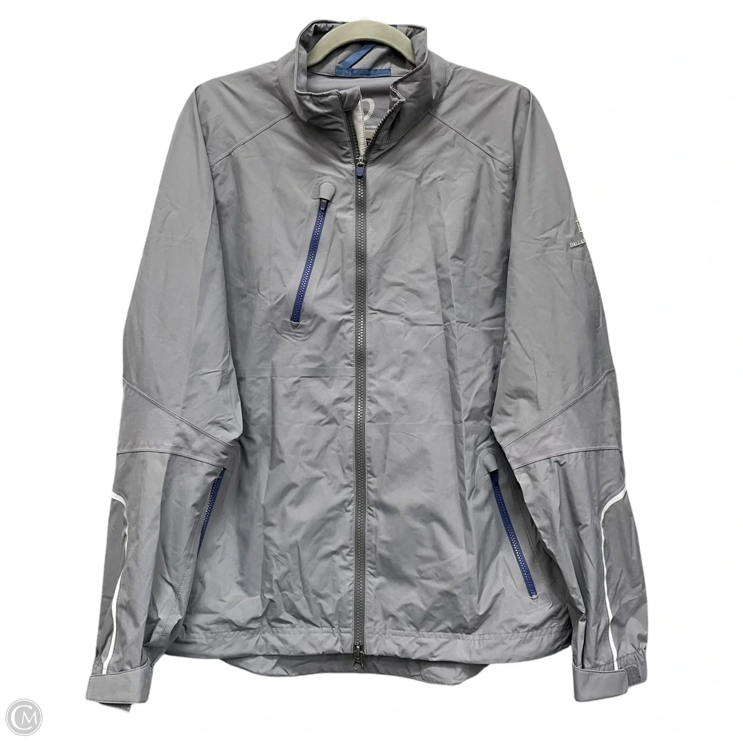 Jacket Windbreaker By Cma In Grey, Size: M