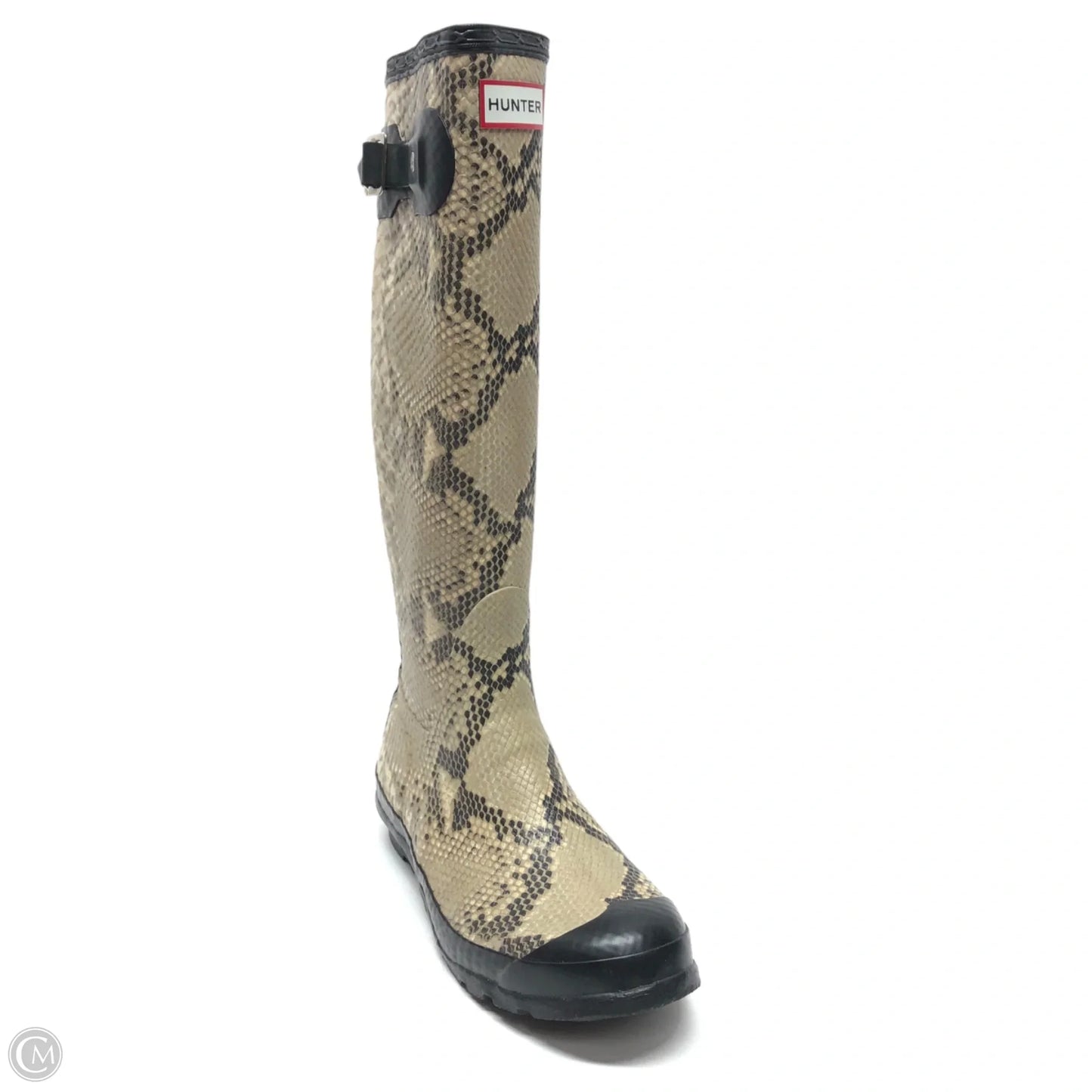 Boots Rain By Hunter In Snakeskin Print, Size: 6