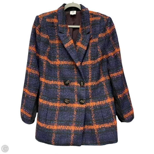 Coat Peacoat By Cabi In Plaid Pattern, Size: Xl