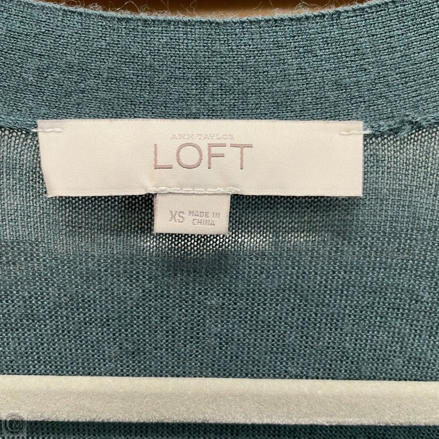 Cardigan By Loft In Green, Size: Xs