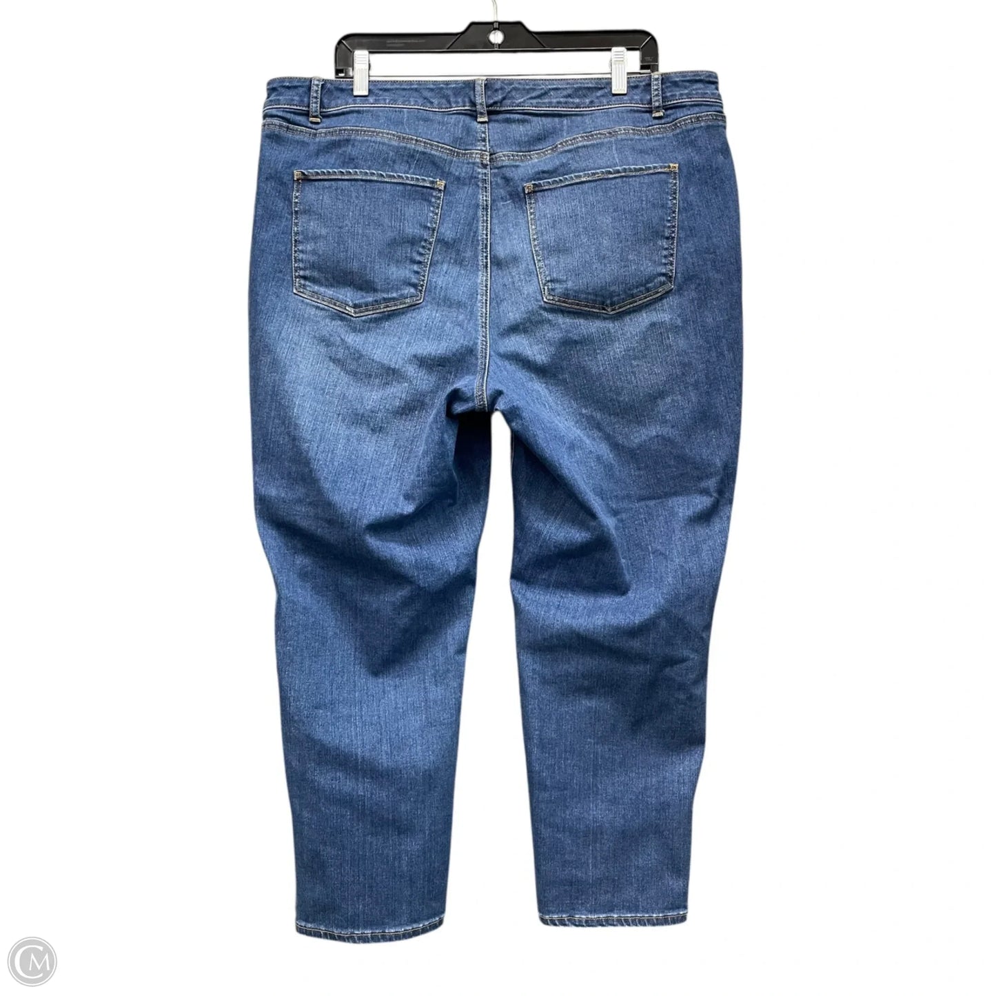 Jeans Cropped By Talbots In Blue Denim, Size: 20