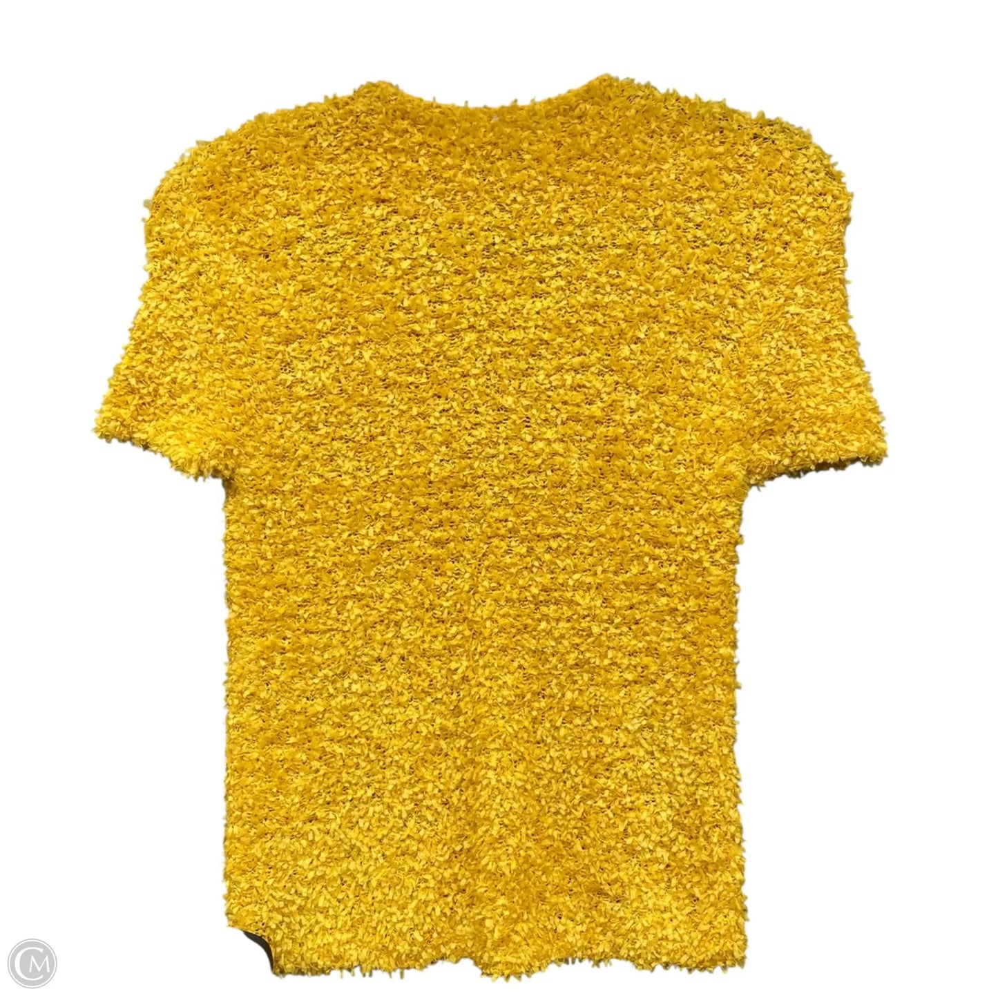 Sweater Short Sleeve By Zara In Yellow, Size: M