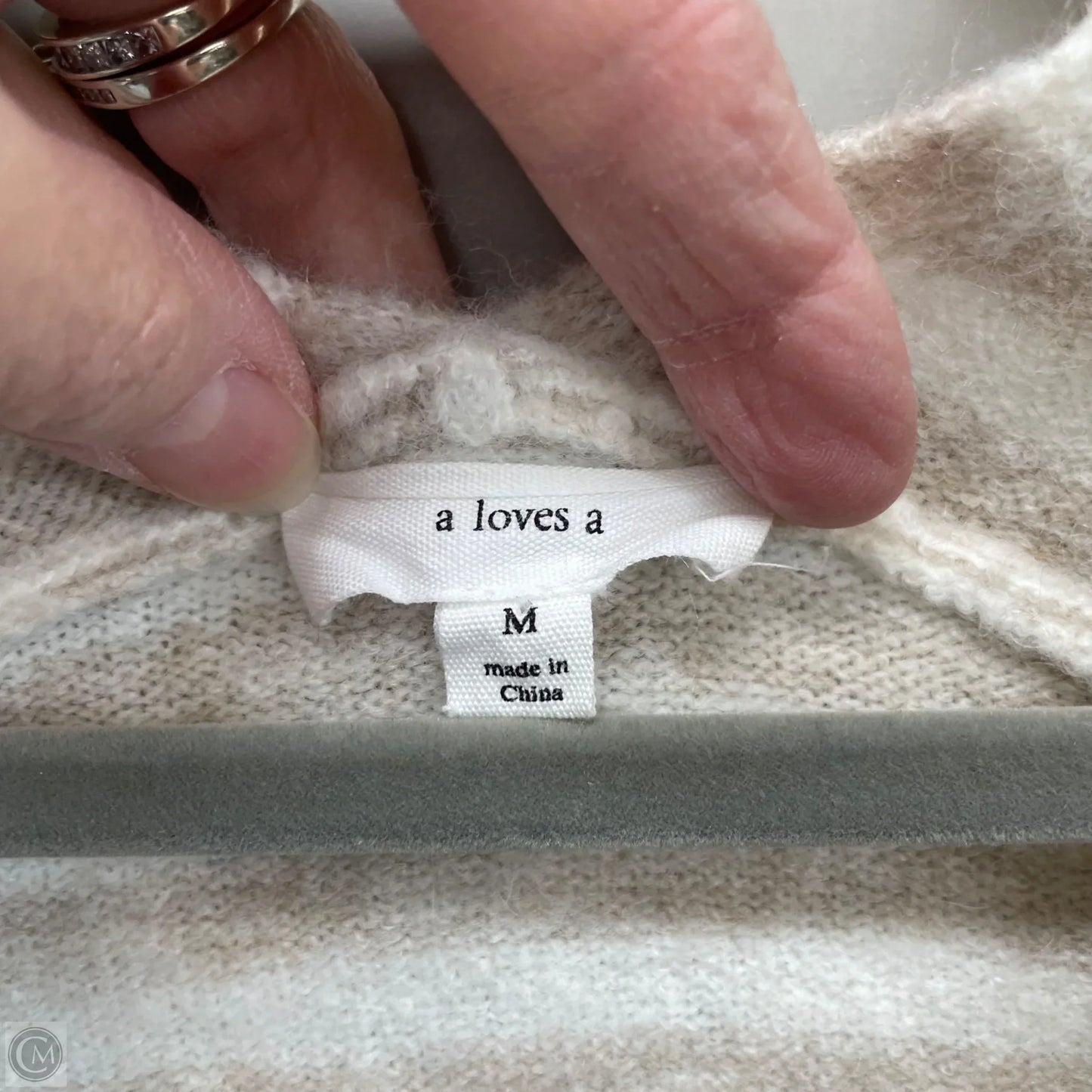 Sweater By A Loves A In Cream & Tan, Size: M