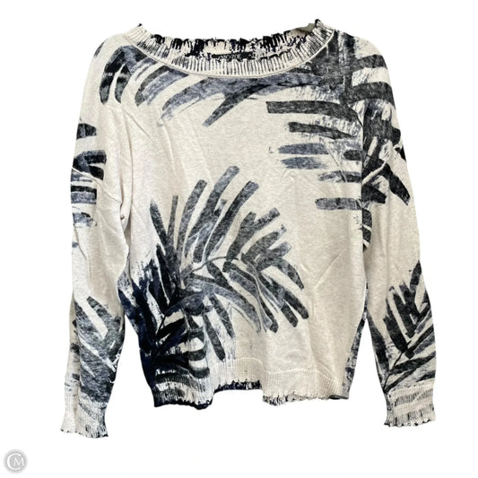 Sweater By Nic + Zoe In Blue & Cream, Size: S