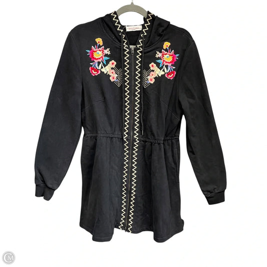 Sweatshirt Hoodie By Solitaire In Black, Size: L