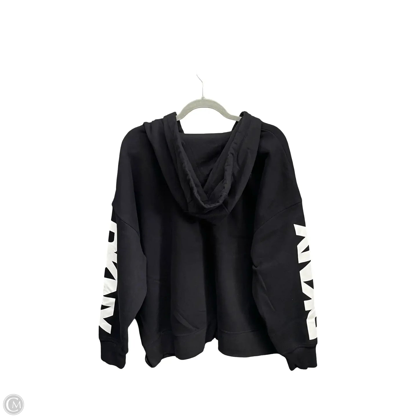 Sweatshirt Hoodie By Dkny In Black, Size: 1x