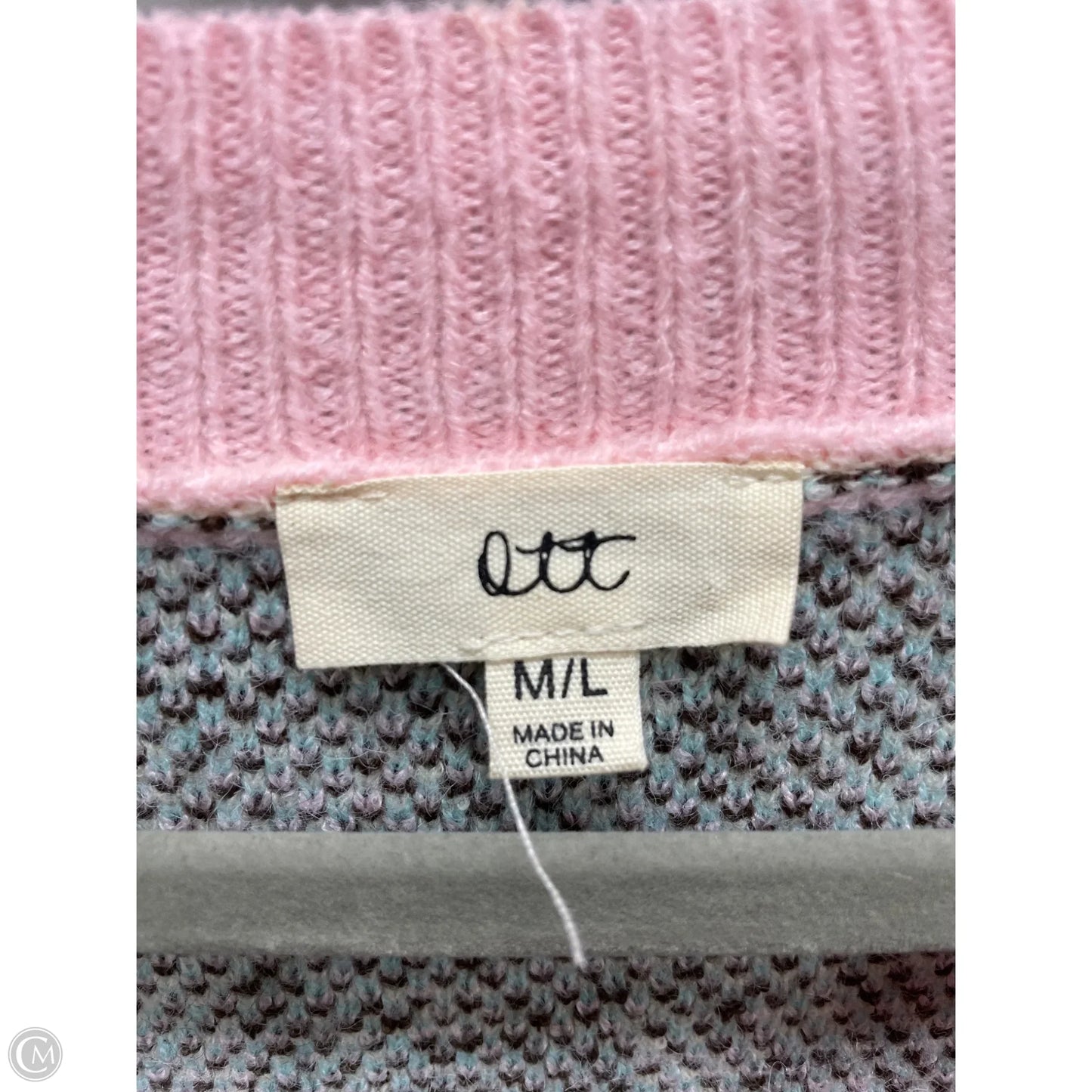 Sweater By Clothes Mentor In Animal Print, Size: L