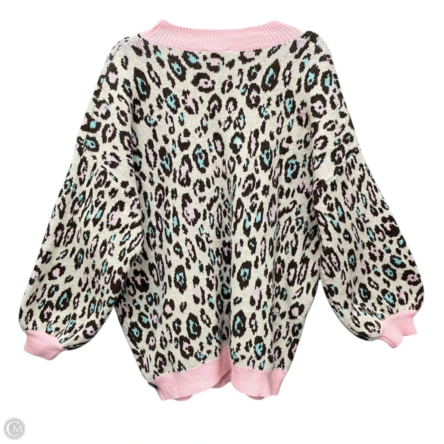 Sweater By Clothes Mentor In Animal Print, Size: L
