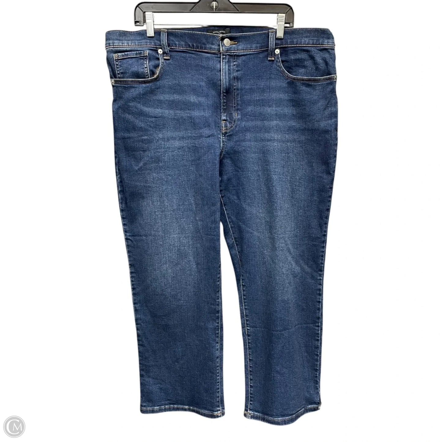 Jeans Boot Cut By Banana Republic In Blue Denim, Size: 18