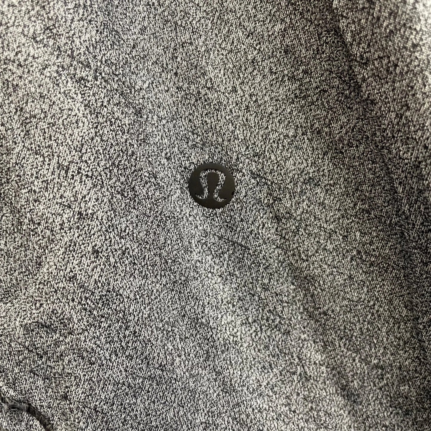 Athletic Top Short Sleeve By Lululemon In Grey, Size: M