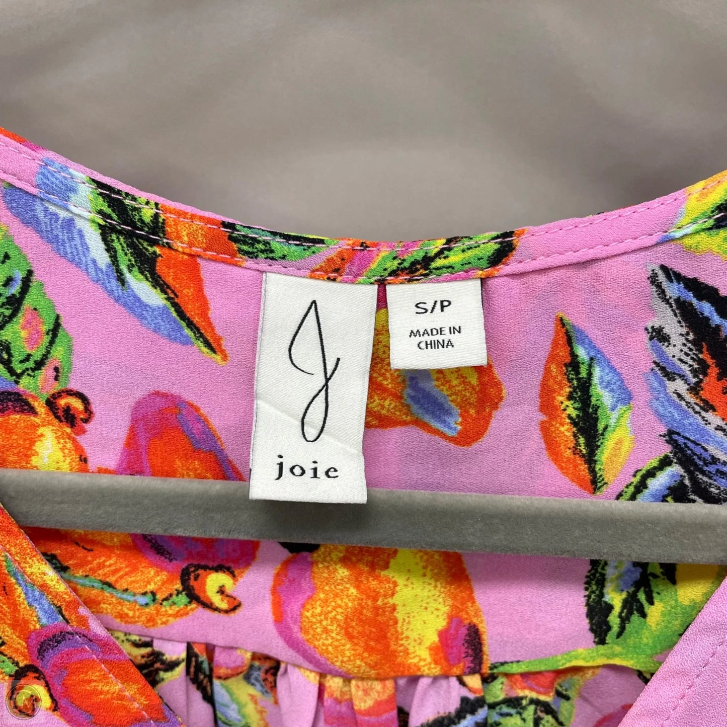 Blouse 3/4 Sleeve By J By Joie In Pink, Size: S