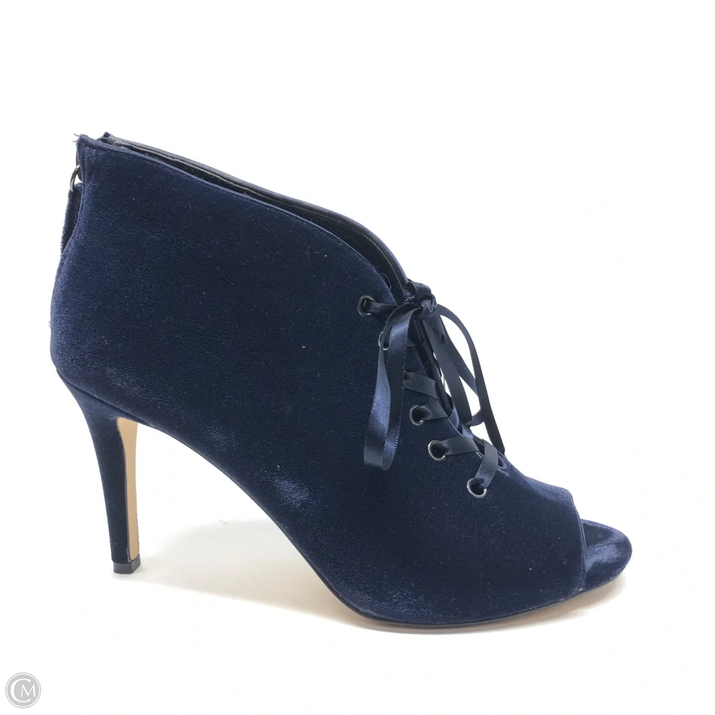 Boots Ankle Heels By White House Black Market In Navy, Size: 8