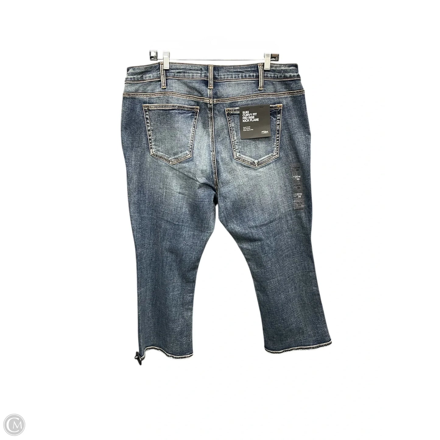 Jeans Flared By Silver In Blue Denim, Size: 20