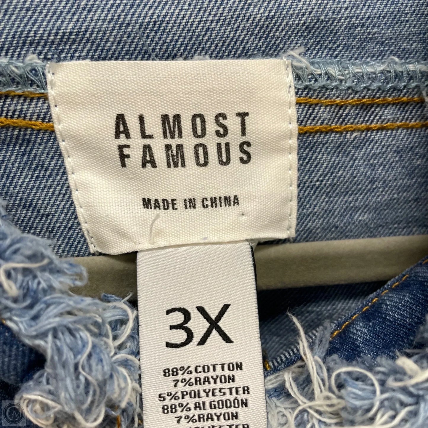 Bolero By Almost Famous In Blue Denim, Size: 3x