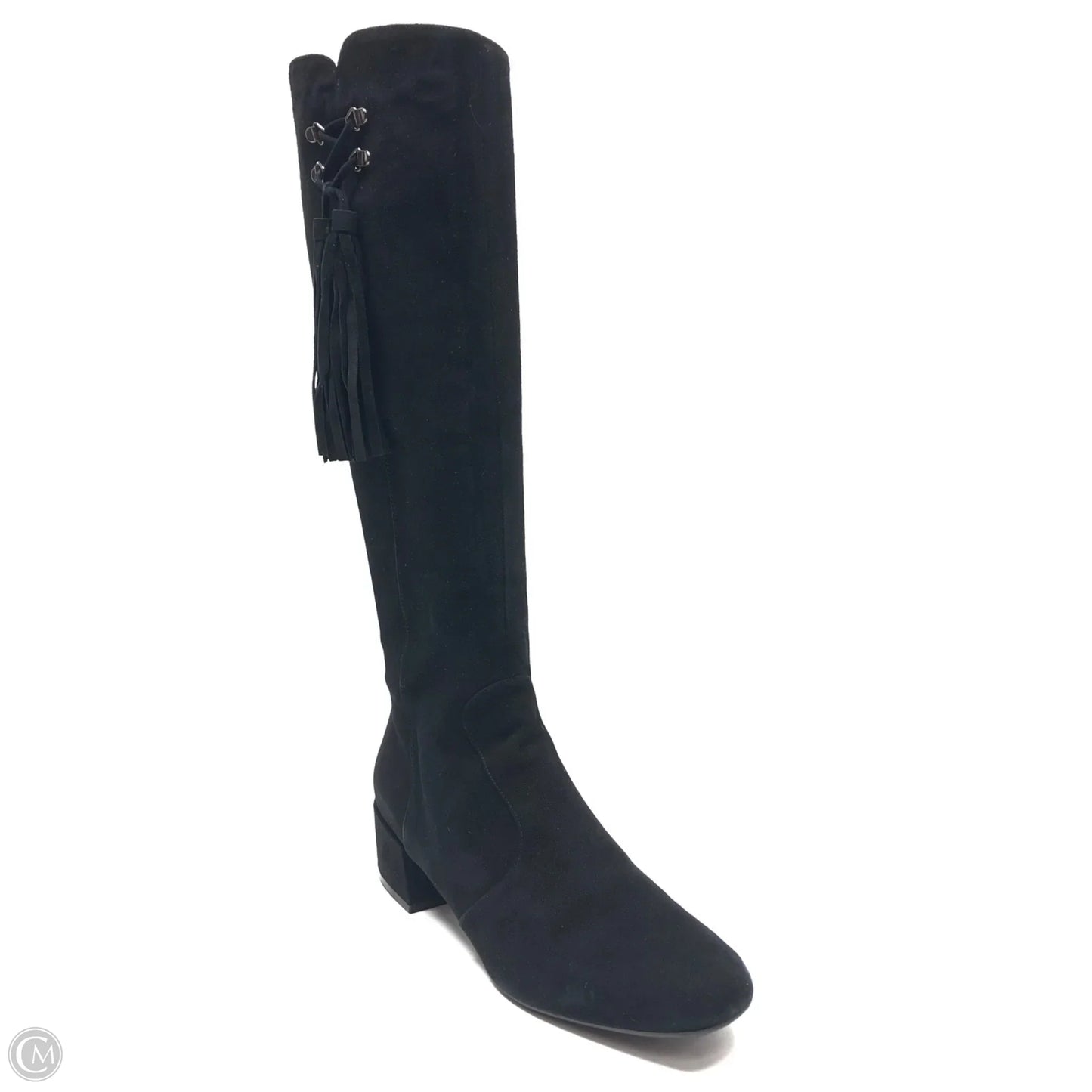 Boots Knee Heels By Cma In Black, Size: 9