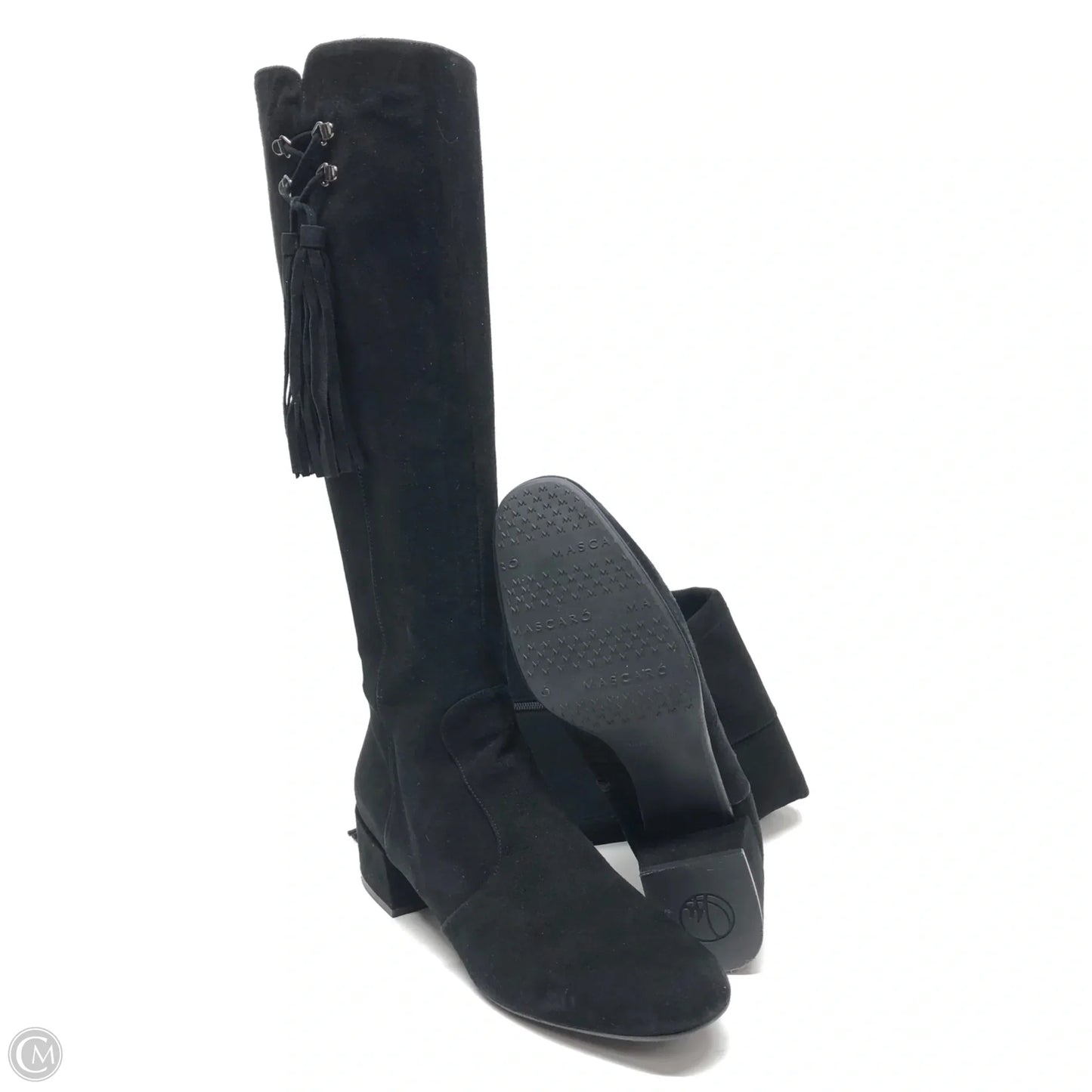 Boots Knee Heels By Cma In Black, Size: 9