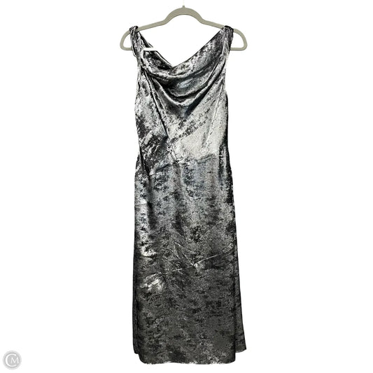 Dress Party Midi By Dkny In Black & Silver, Size: 6