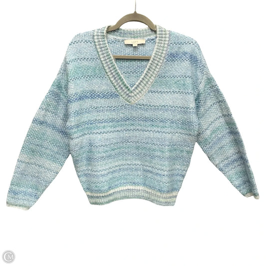 Sweater By Loft In Blue & White, Size: Xs