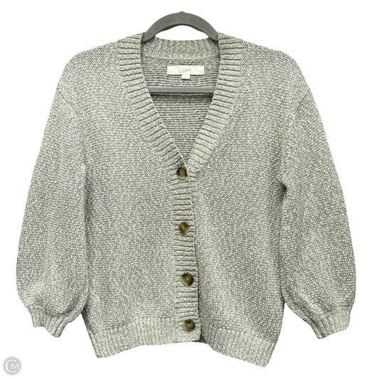 Sweater Cardigan By Loft In Green, Size: Xs