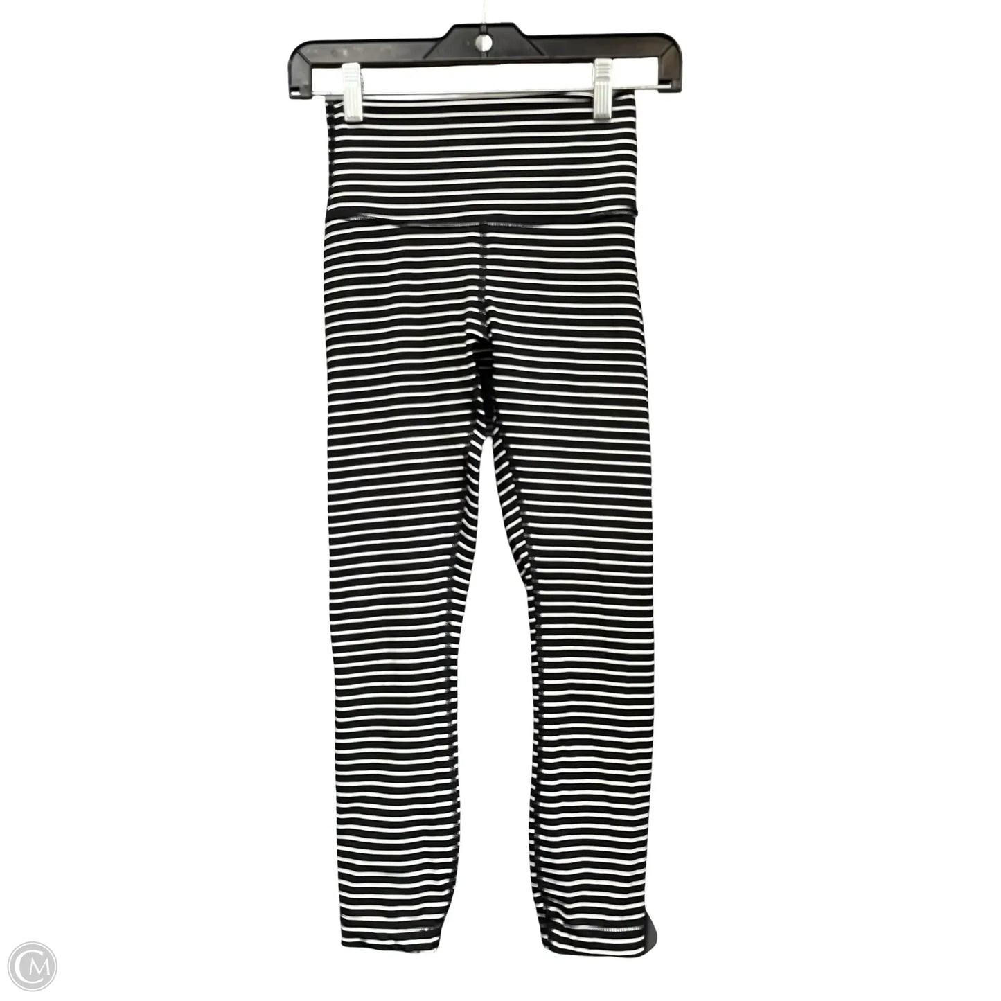 Athletic Leggings By Lululemon In Black & White, Size: 4