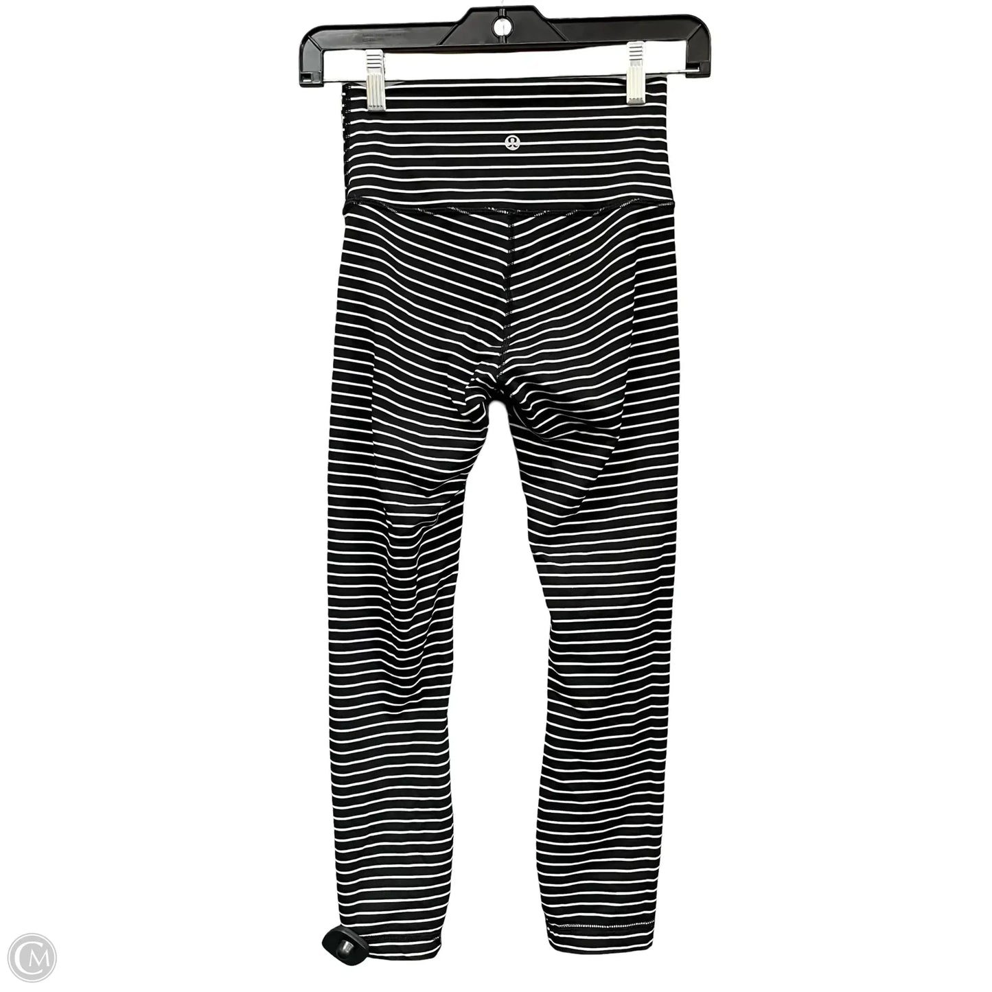 Athletic Leggings By Lululemon In Black & White, Size: 4