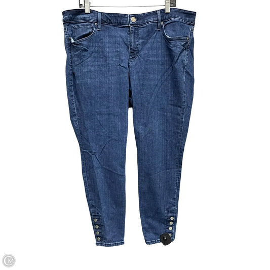 Jeans Skinny By Loft In Blue Denim, Size: 18
