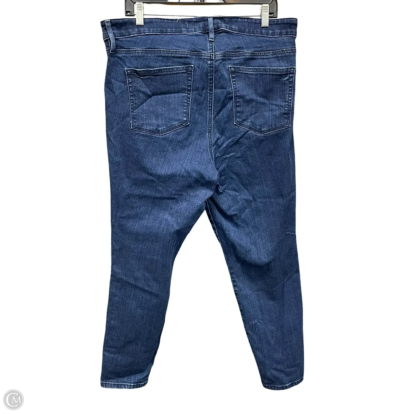 Jeans Skinny By Loft In Blue Denim, Size: 18