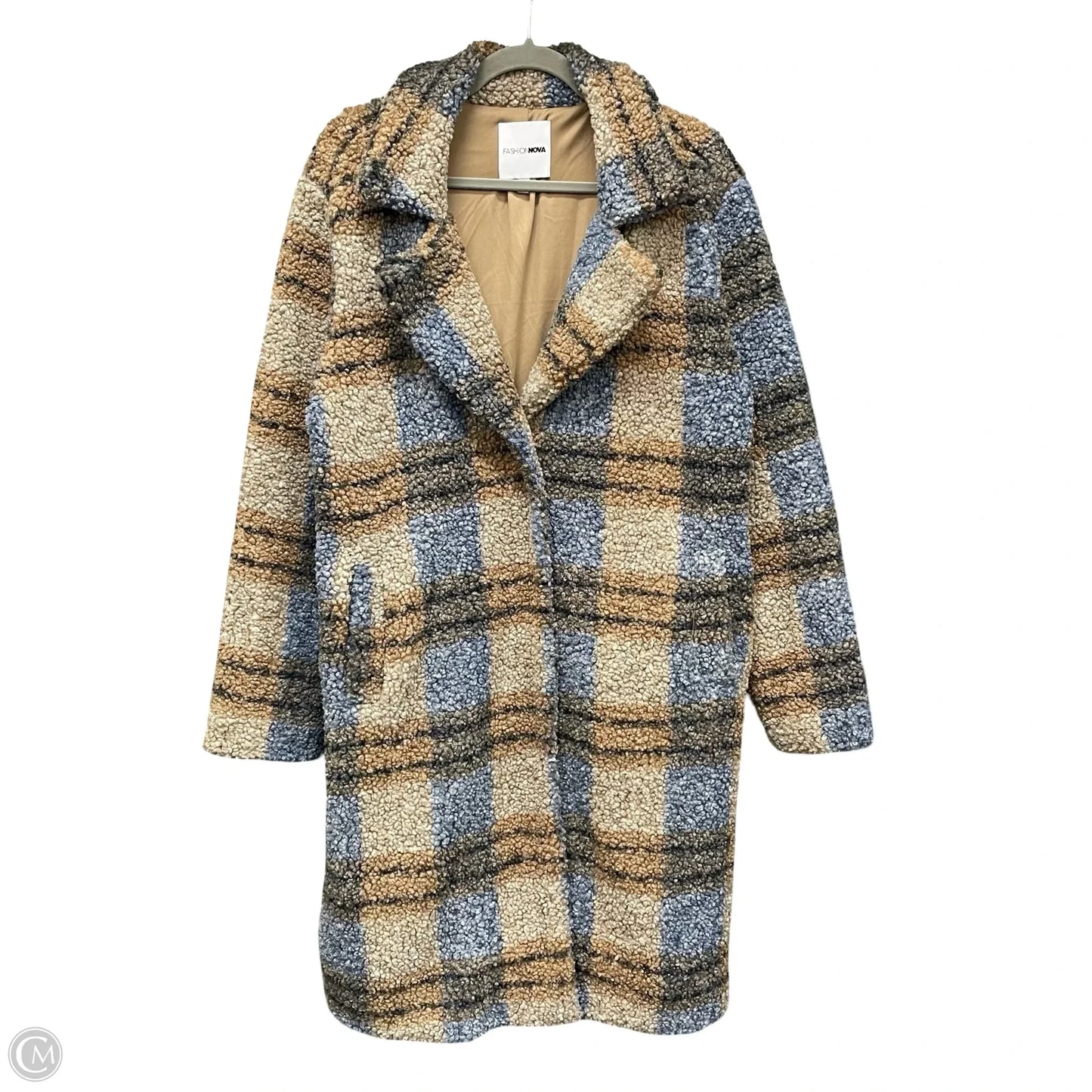 Jacket Other By Fashion Nova In Plaid Pattern, Size: L