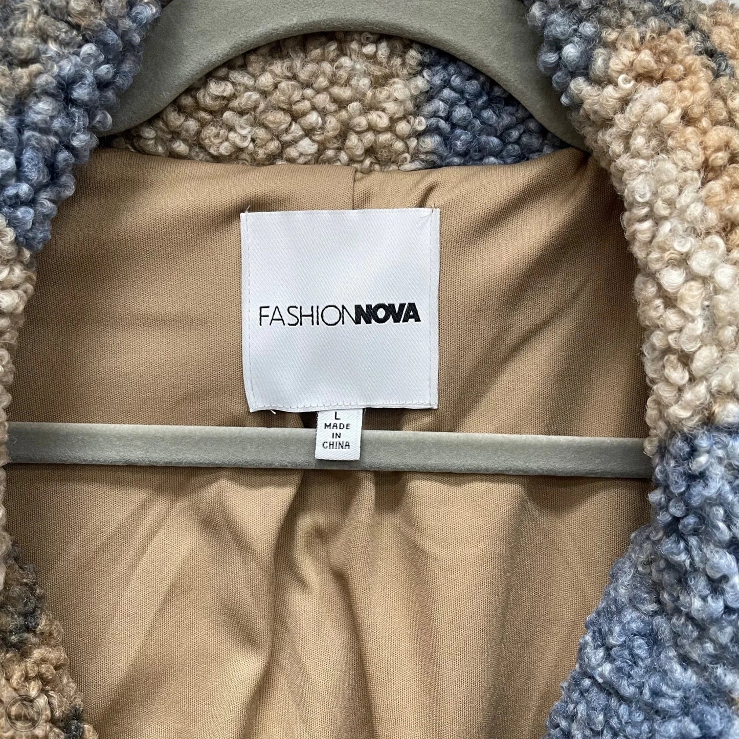 Jacket Other By Fashion Nova In Plaid Pattern, Size: L