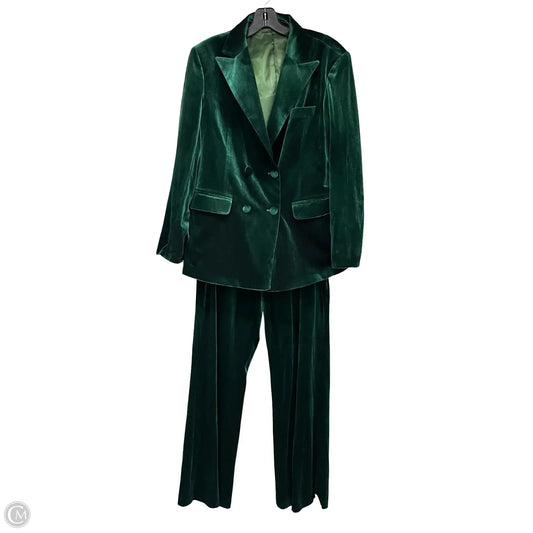 Pants Suit 2pc By Cmf In Green, Size: L