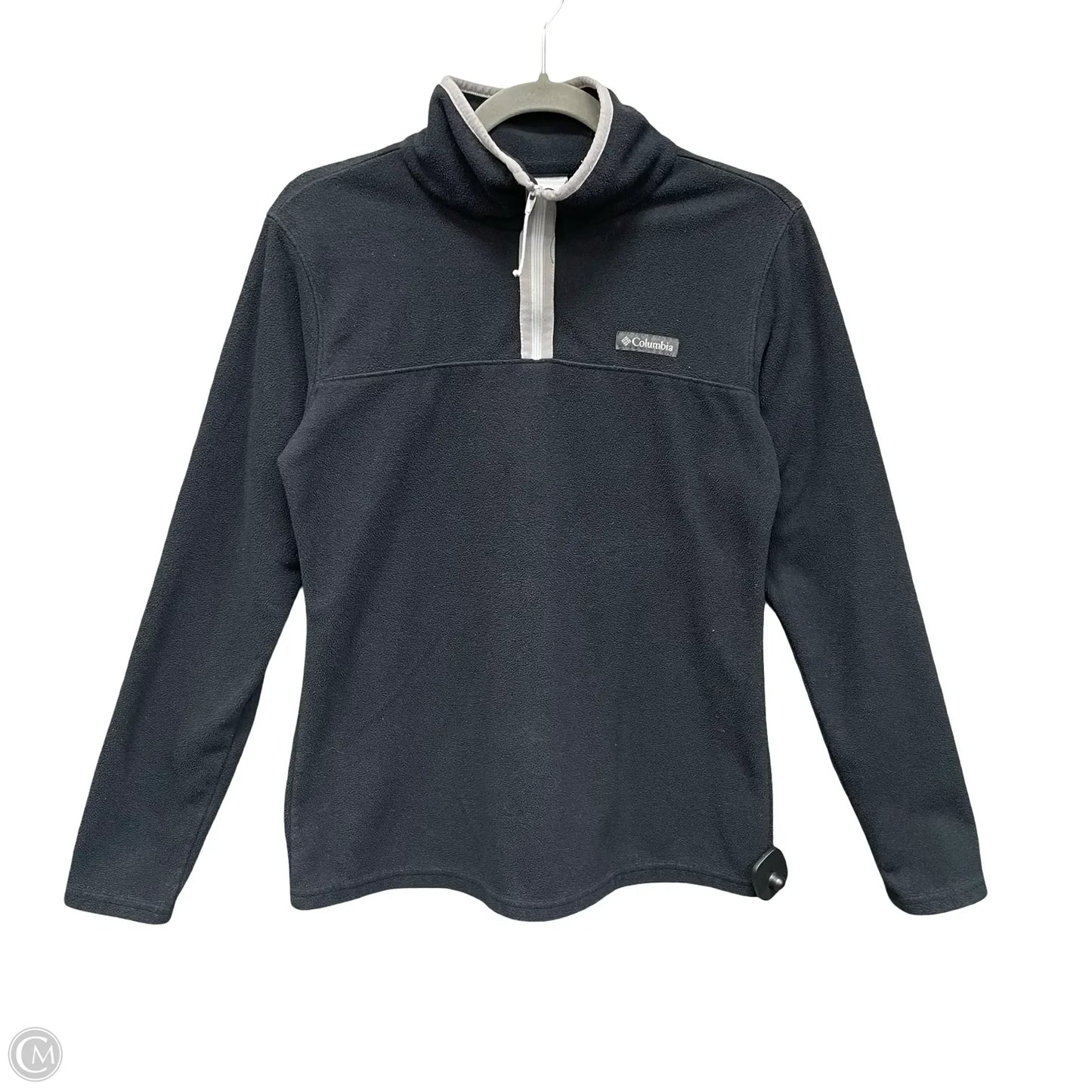 Athletic Top Long Sleeve Collar By Columbia In Black, Size: S