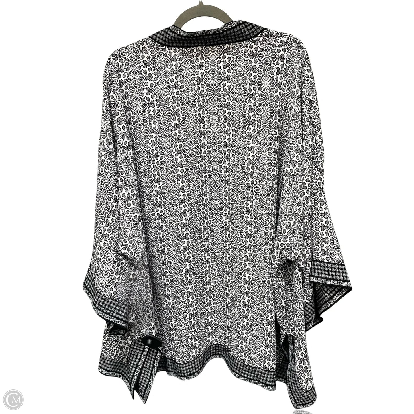 Kimono By Max Studio In Black & White, Size: 2x