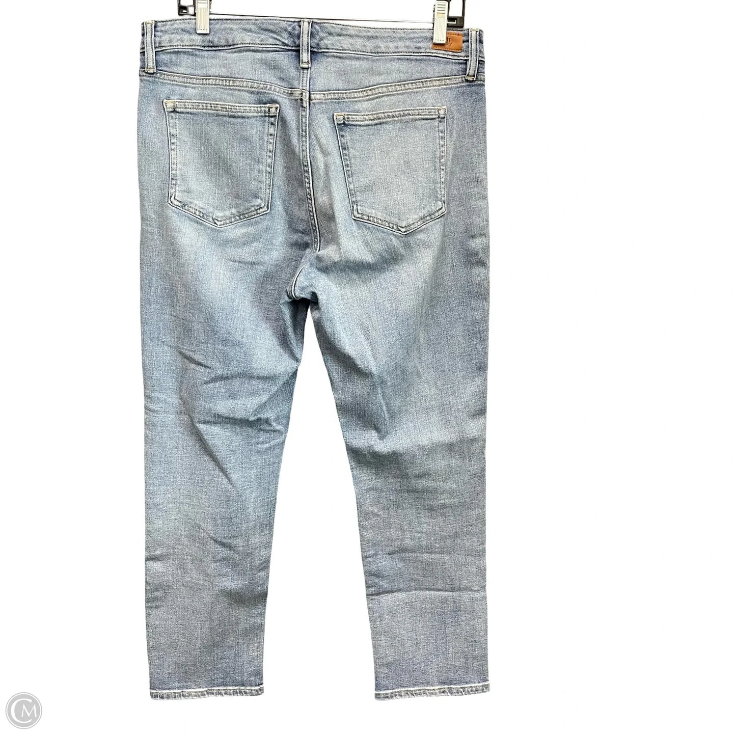 Jeans Straight By Lauren By Ralph Lauren In Blue Denim, Size: 12