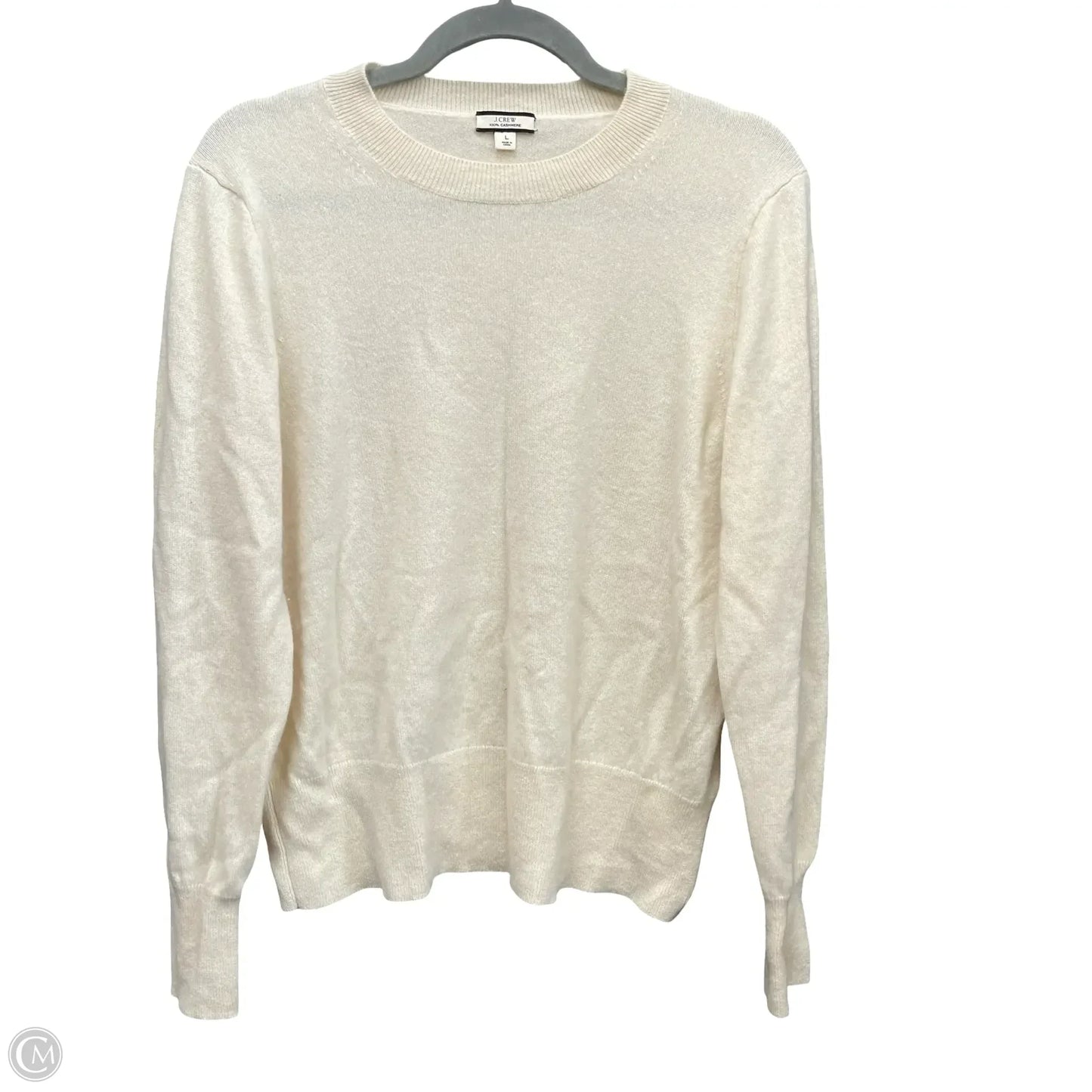 Sweater Cashmere By J. Crew In Cream, Size: L
