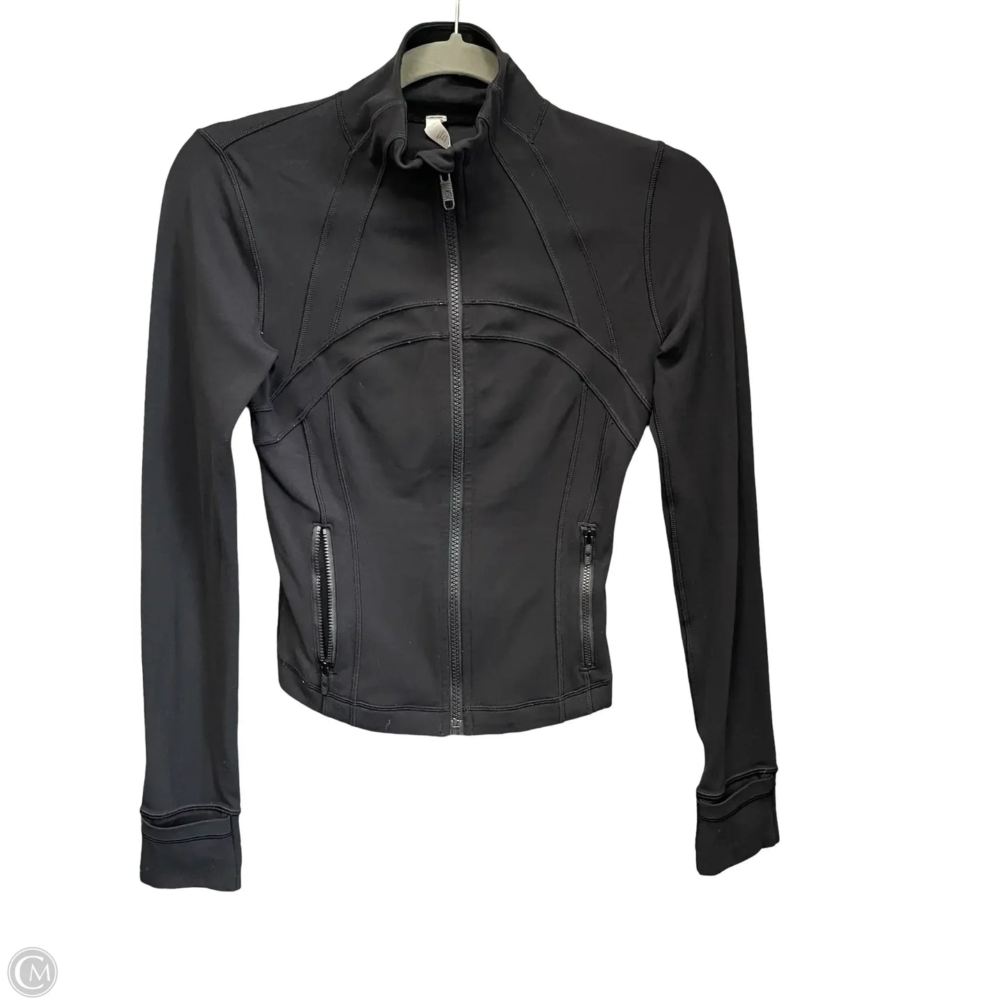 Athletic Jacket By Lululemon In Black, Size: 2
