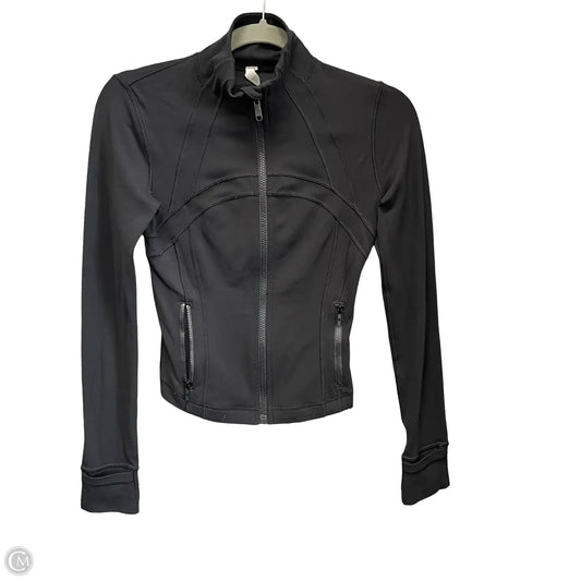 Athletic Jacket By Lululemon In Black, Size: 2