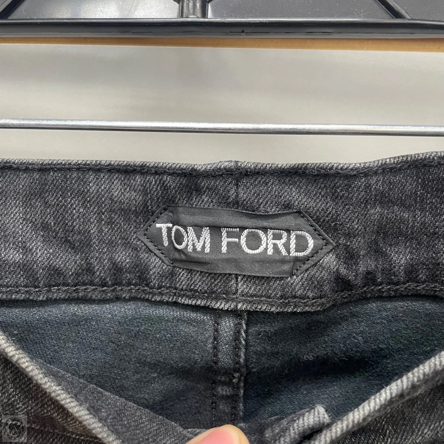 Jeans Luxury Designer By Tom Ford In Grey Denim, Size: 14