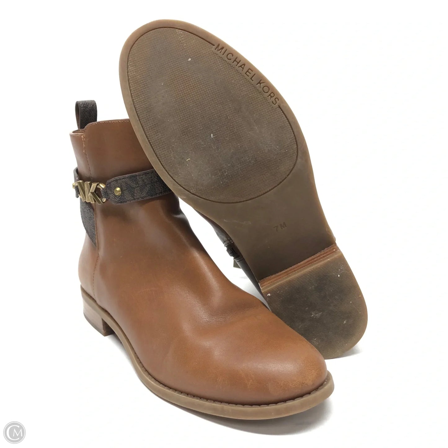 Boots Leather By Michael By Michael Kors In Brown, Size: 7