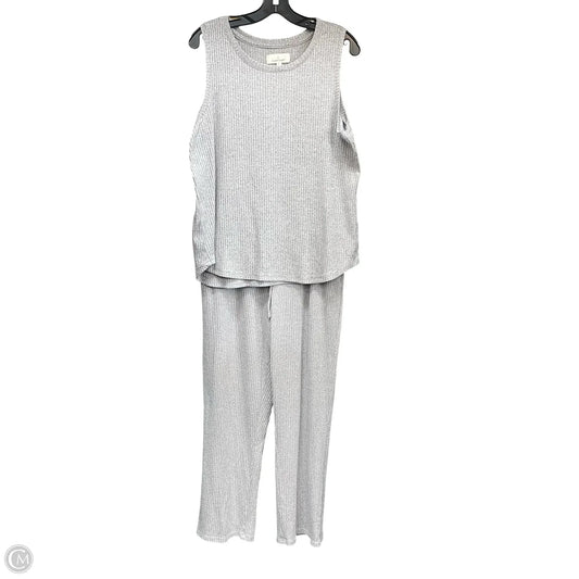 Lounge Set Pants By Cuddl Duds In Grey, Size: L