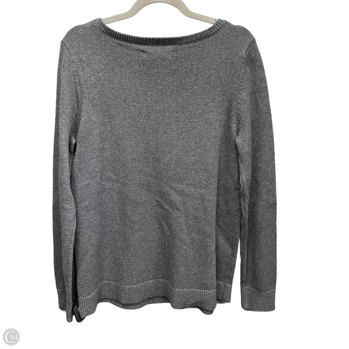 Sweater By Loft In Grey, Size: L
