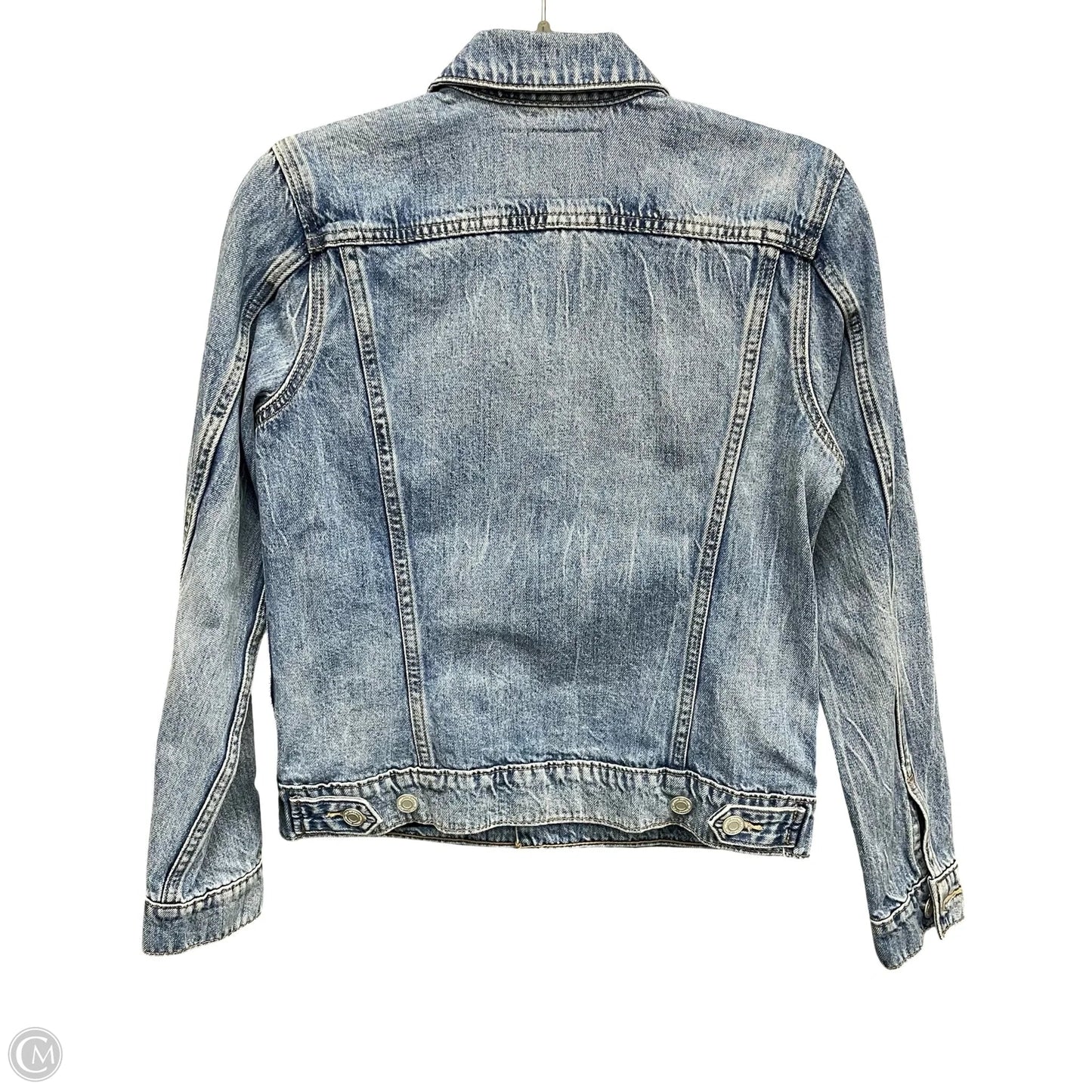 Jacket Denim By Lucky Brand In Blue Denim, Size: S