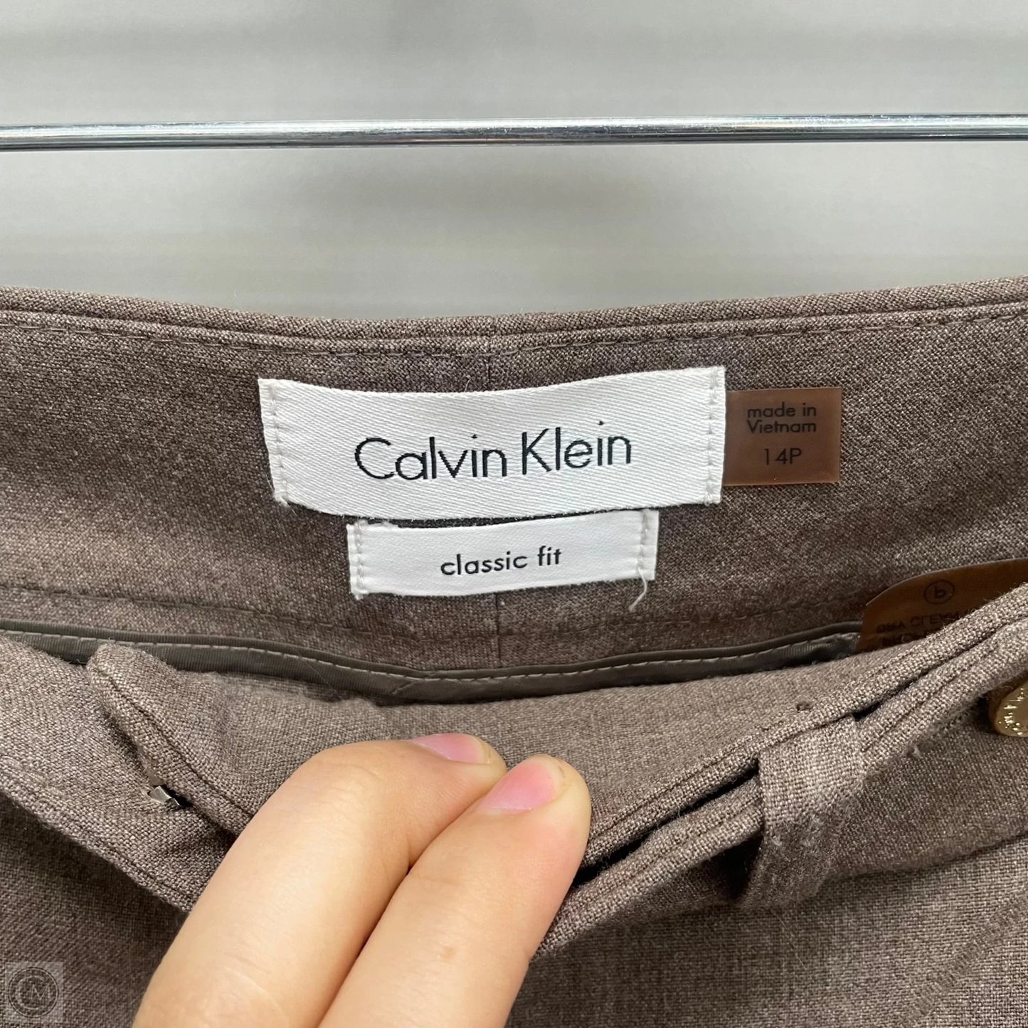 Pants Dress By Calvin Klein In Brown, Size: 14p