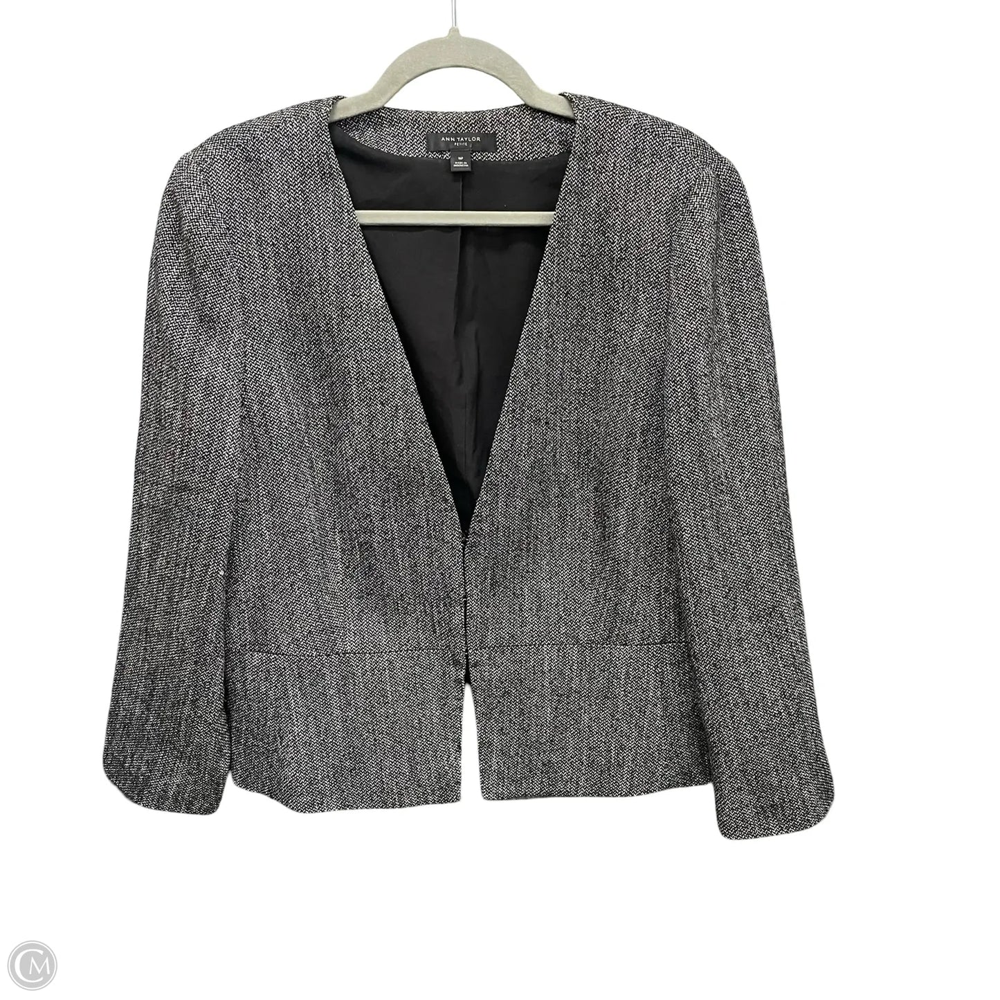 Blazer By Ann Taylor In Black, Size: 16