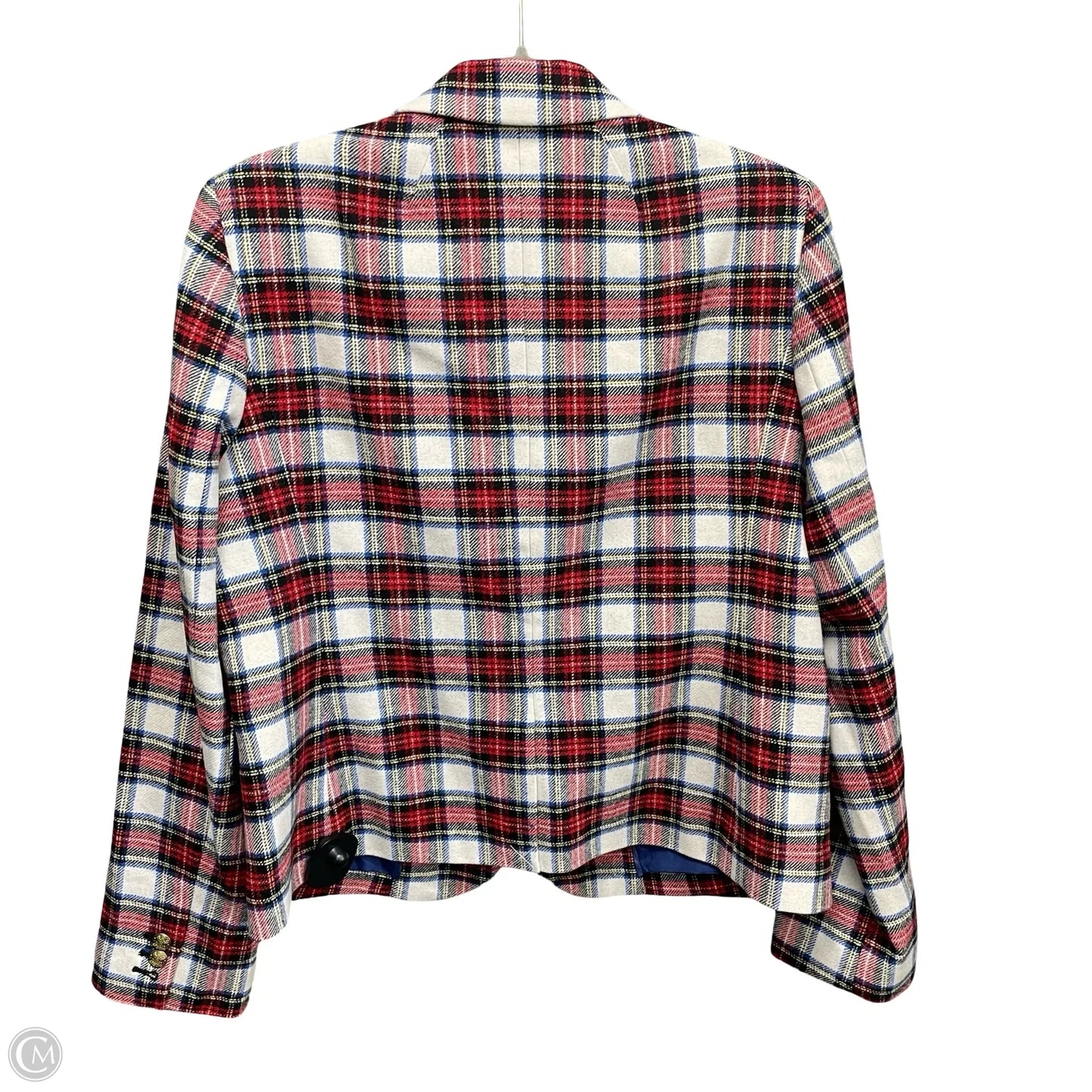 Blazer By J. Crew In Plaid Pattern, Size: 14